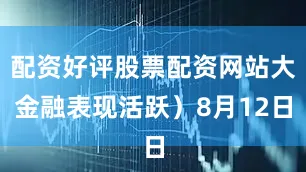 配资好评股票配资网站大金融表现活跃）8月12日